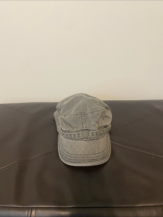 Accessories - Washed Gray Women's Cadet Cap - Classic Military Style Hat
